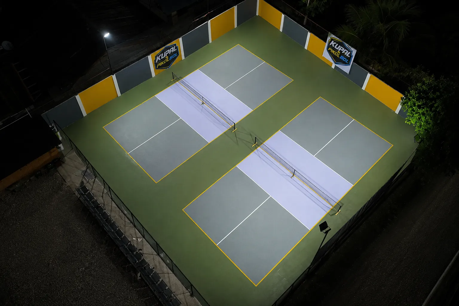 Actual KUPAL Pikolbol courts at night